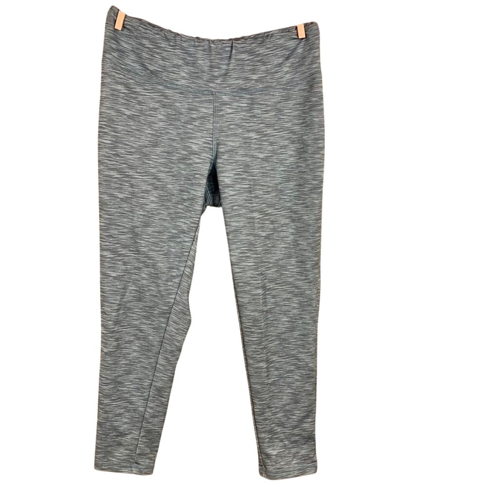 Jockey Athletic Stretch Leggings Womens S Striped Workout Exercise Comfort Gym